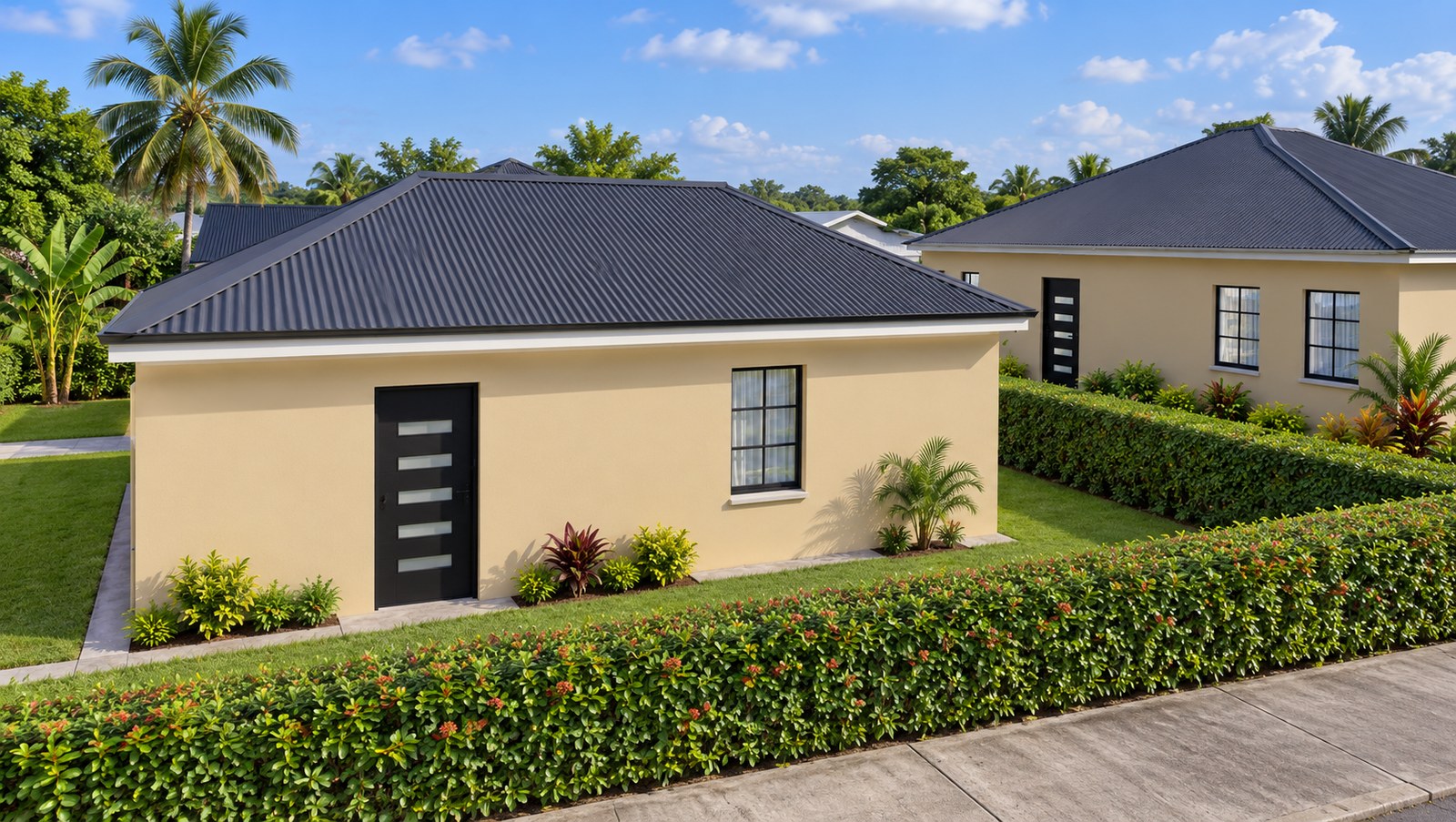 Side elevation perspective