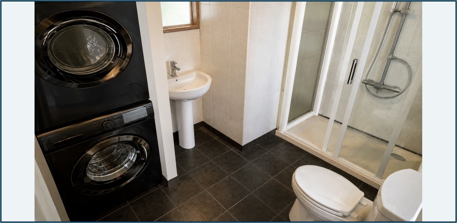 Bathroom and sectional laundry