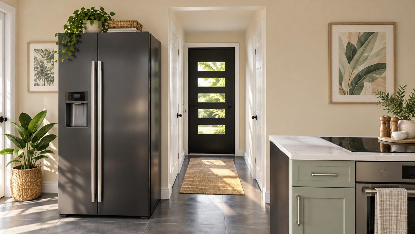 Kitchen and entry detail