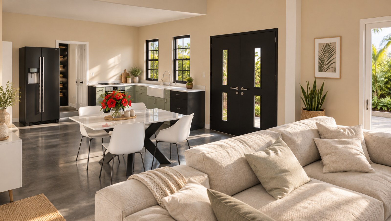 Open-plan interior
