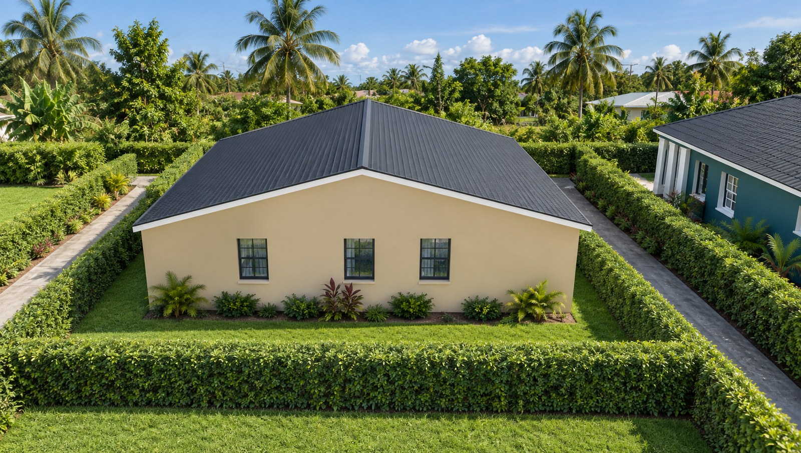 Rear elevation perspective